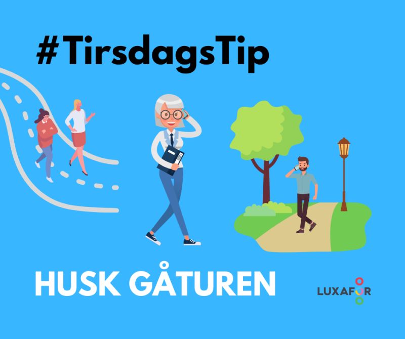Det er igen blevet tirsdag, og dermed tid til et #TirsdagsTip – denne gang vil vi blot opfordre jer til… at gå en tur! 🚶♂️